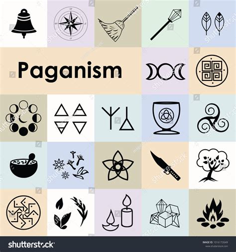 Ancient pagan symbols in modern art and design